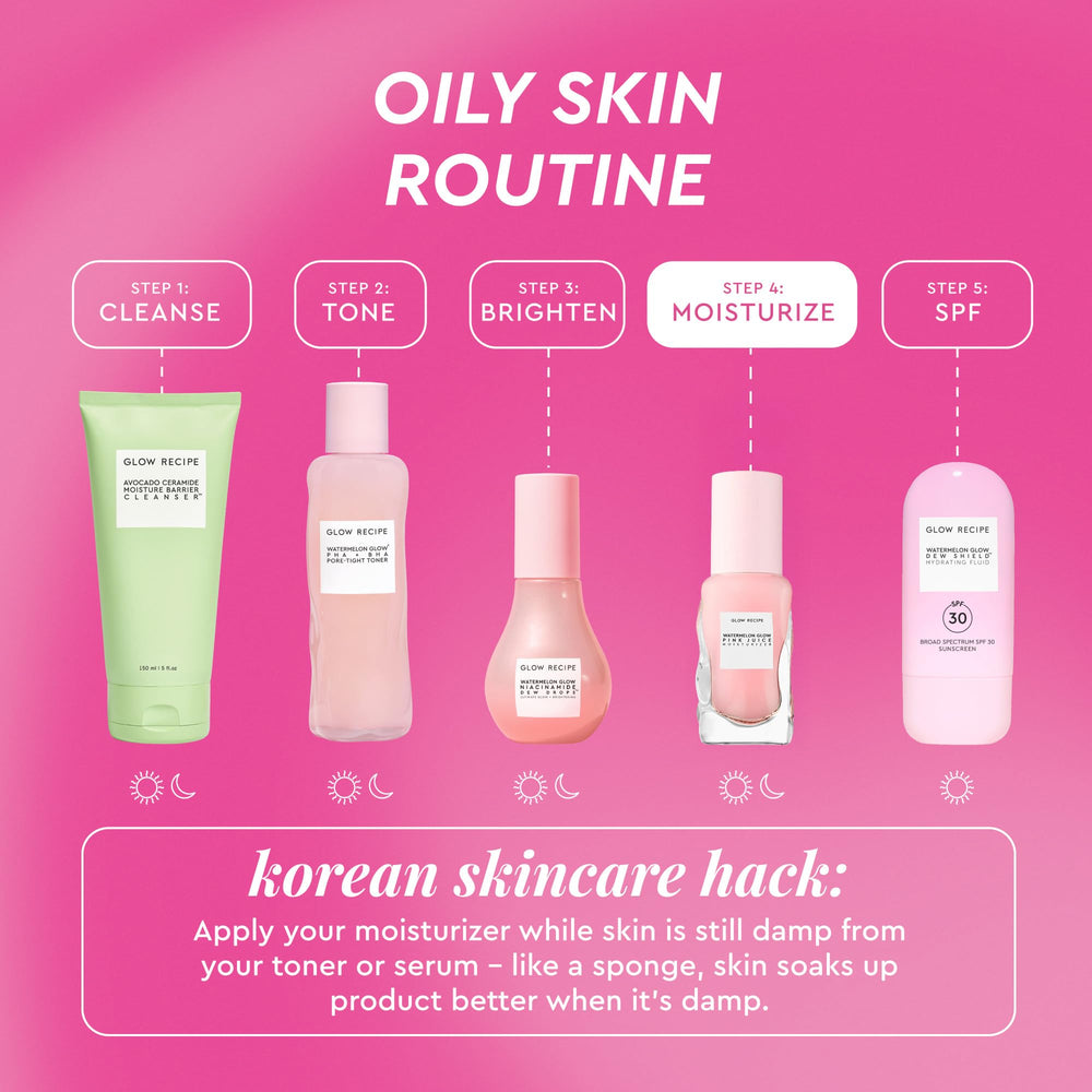 Glow Recipe Pink Juice Water Gel brillo sutil en piel