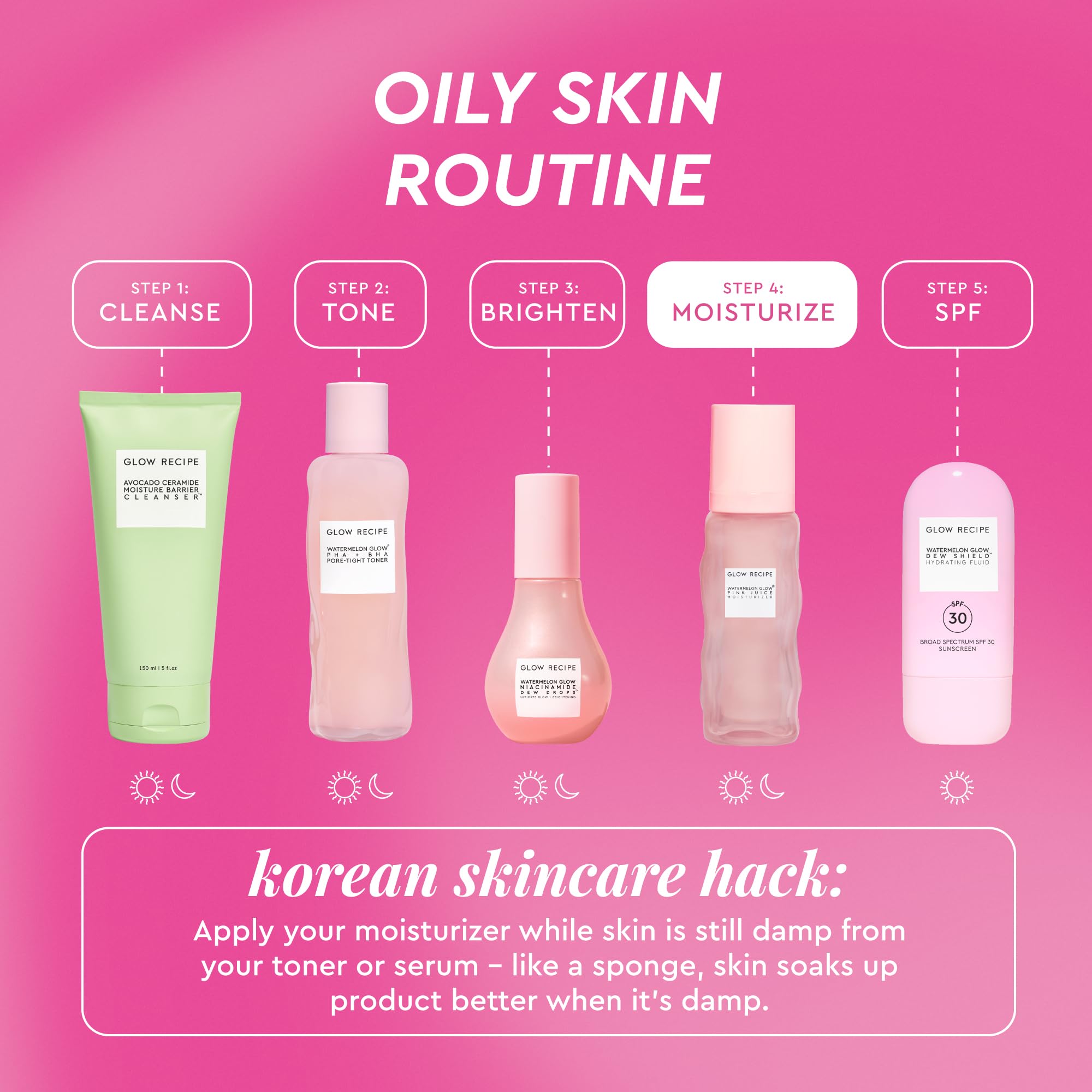 Glow Recipe Pink Juice Water Gel gives a glassy, dewy glow.