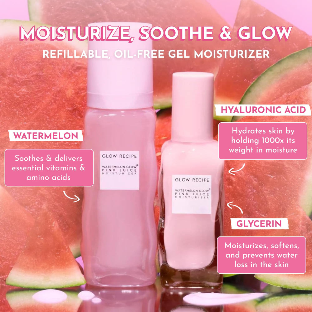 Glow Recipe Pink Juice Water Gel jar radiance highlights dewy glow without greasiness