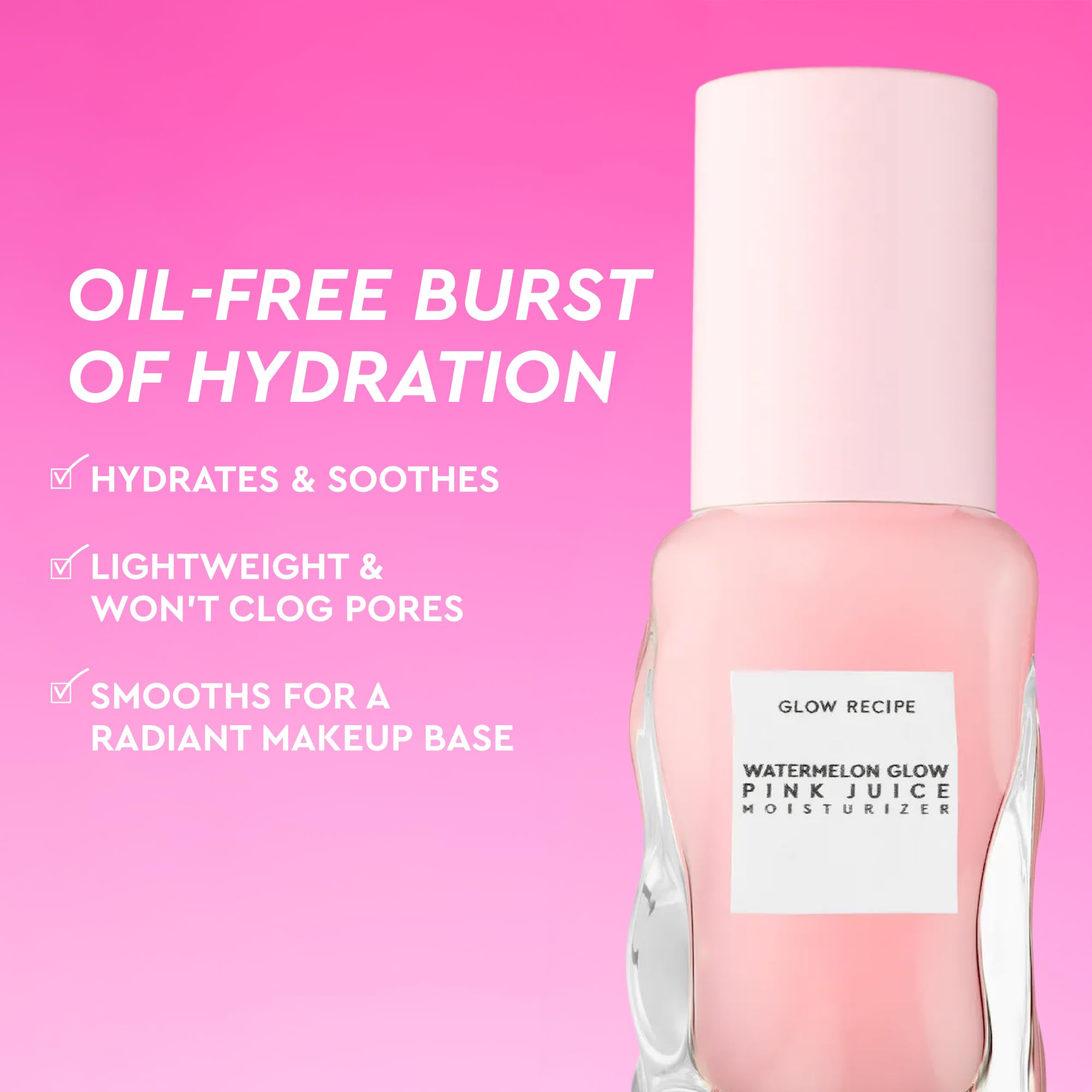 Glow Recipe Pink Juice Water Gel viaje compacto 25 ml para retoques
