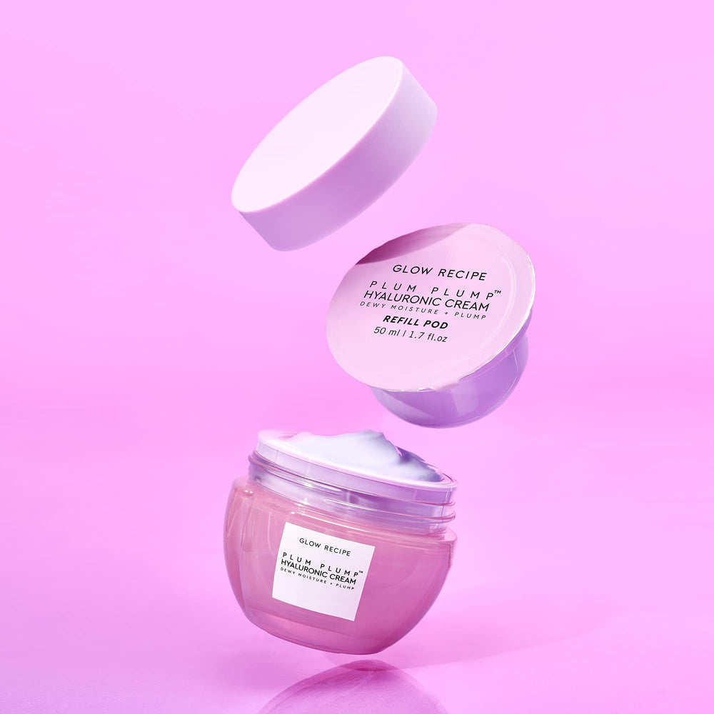 Glow Recipe Plum Plump gel-cream texture on skin for quick absorption
