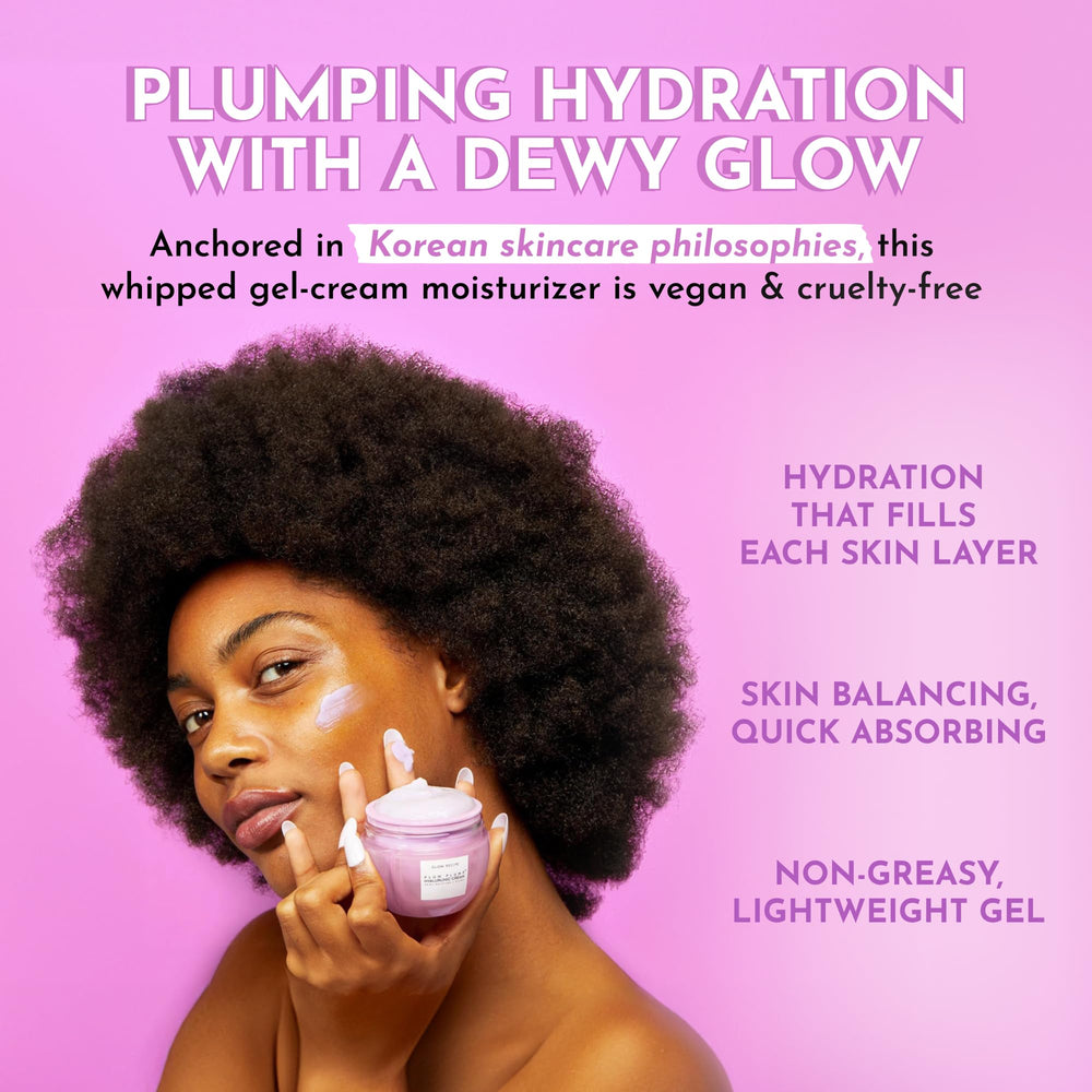 Glow Recipe Plum Plump refill-cap close-up highlights sustainable packaging option.