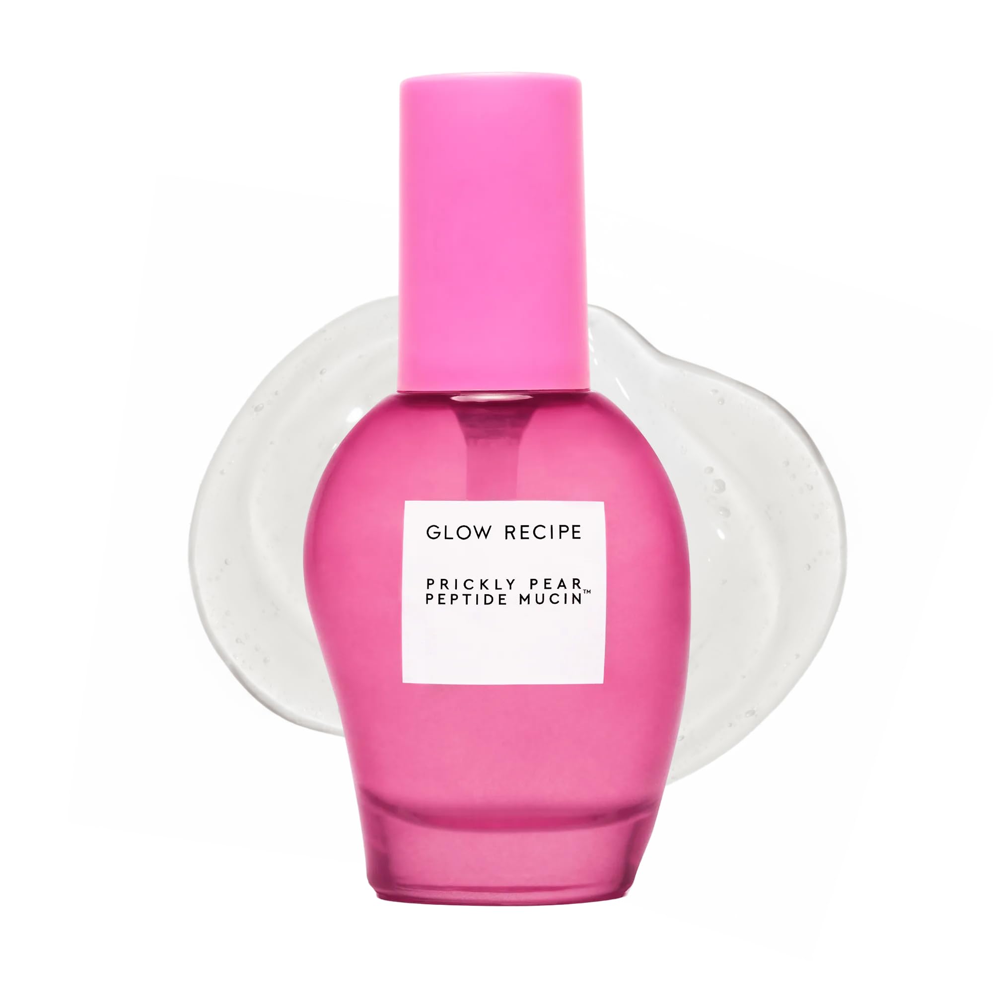 Glow Recipe prickly pear peptide mucin bottle showing vibrant hydration-ready serum.