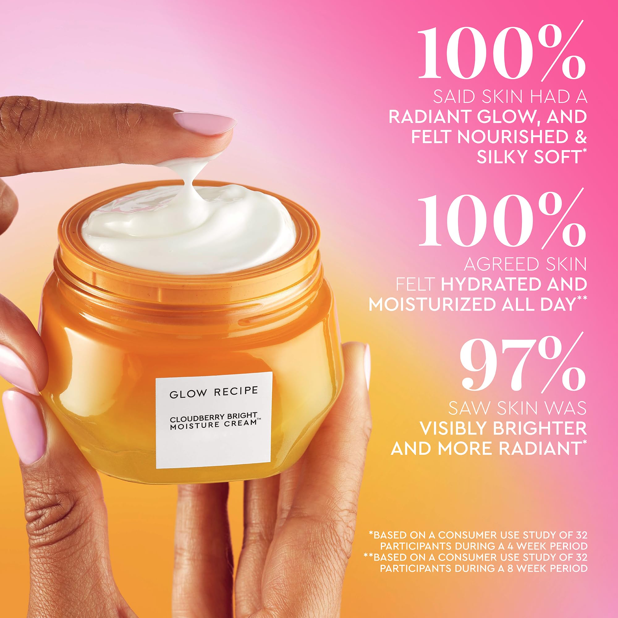 Eco-friendly, refillable packaging for Glow Recipe Cloudberry Cream
