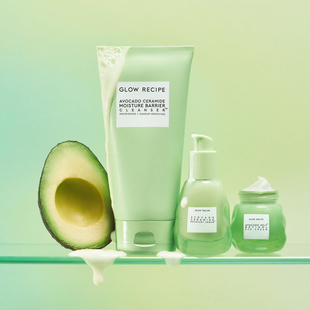 Glow Recipe Sensitive skin balance shown with calming, gentle cleansing.