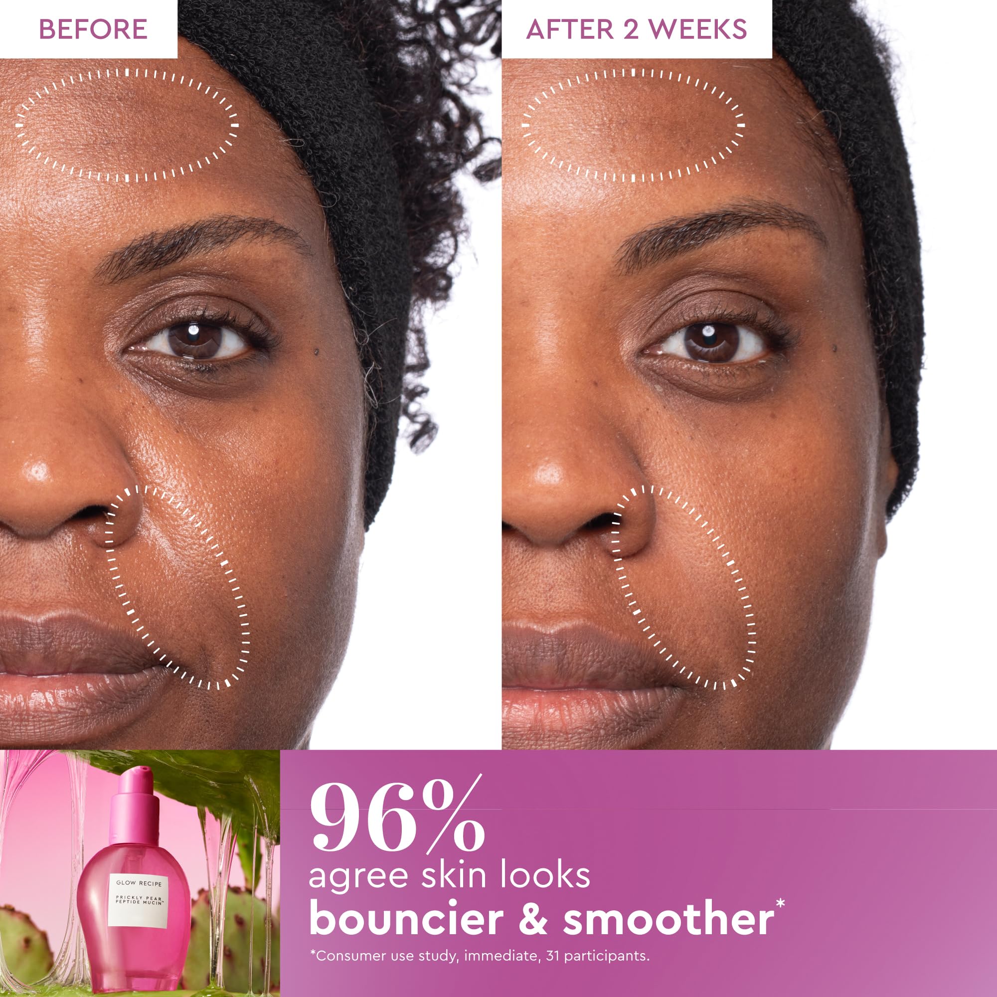 Glow Recipe serum dropper application demonstrating precise dosing.