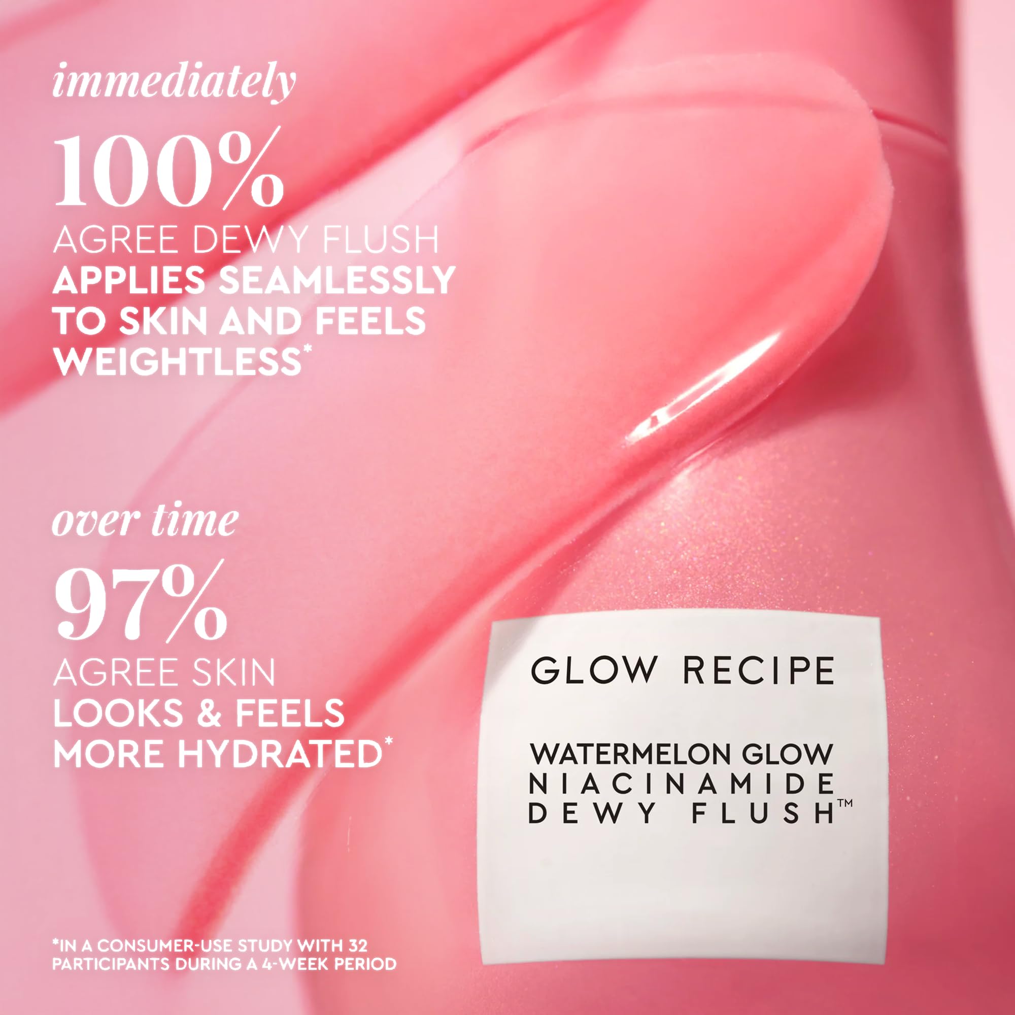 Glow Recipe skincare-first formula close-up with niacinamide.