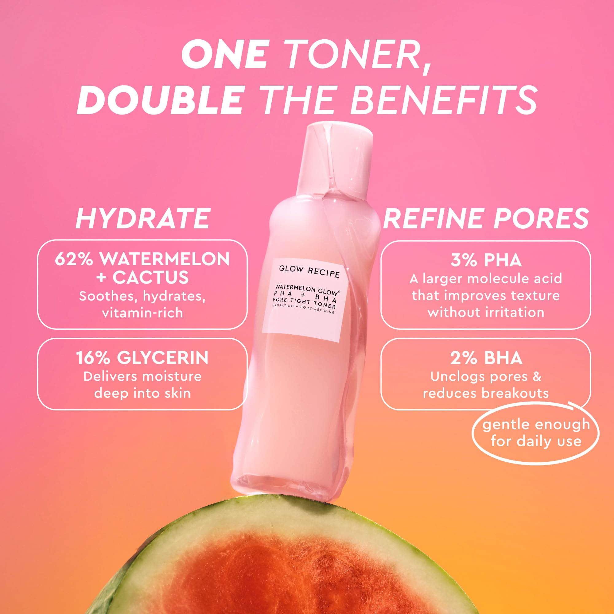 Glow Recipe toner featuring tea tree extract for gentle pore care.
