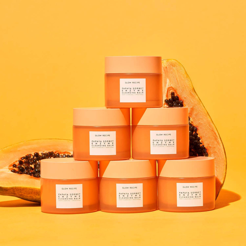 Vegan and cruelty-free packaging badge on Glow Recipe product