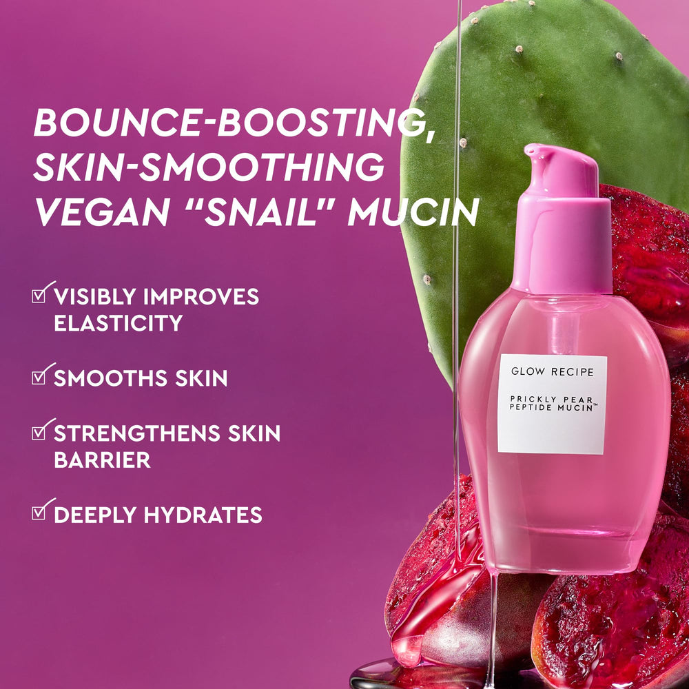 Glow Recipe vegan snail mucin serum texture appears lightweight and refreshing.