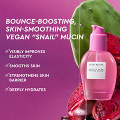 Glow Recipe vegan snail mucin serum texture appears lightweight and refreshing.