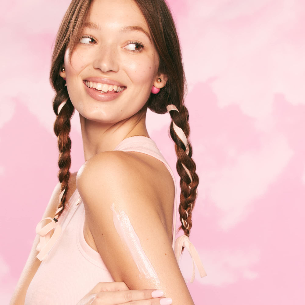 Glow Recipe Watermelon Glow Pink Dream Body Cream with non-greasy texture for pajama-safe use