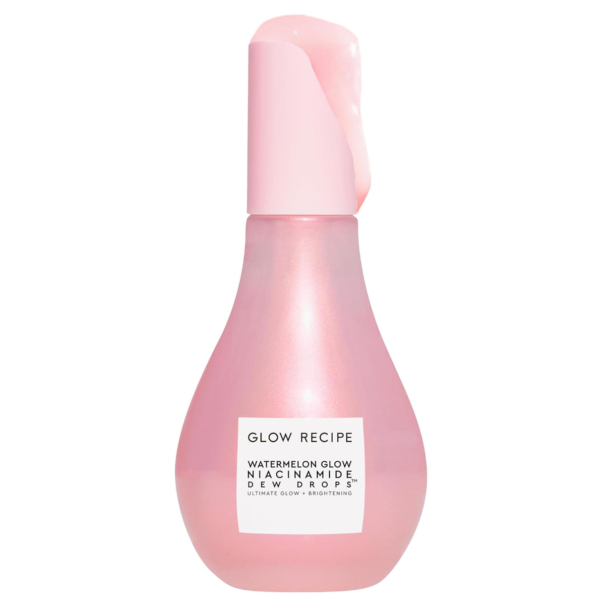 Glow Recipe Watermelon Niacinamide Dew Drops bottle with bright gel texture for hydration