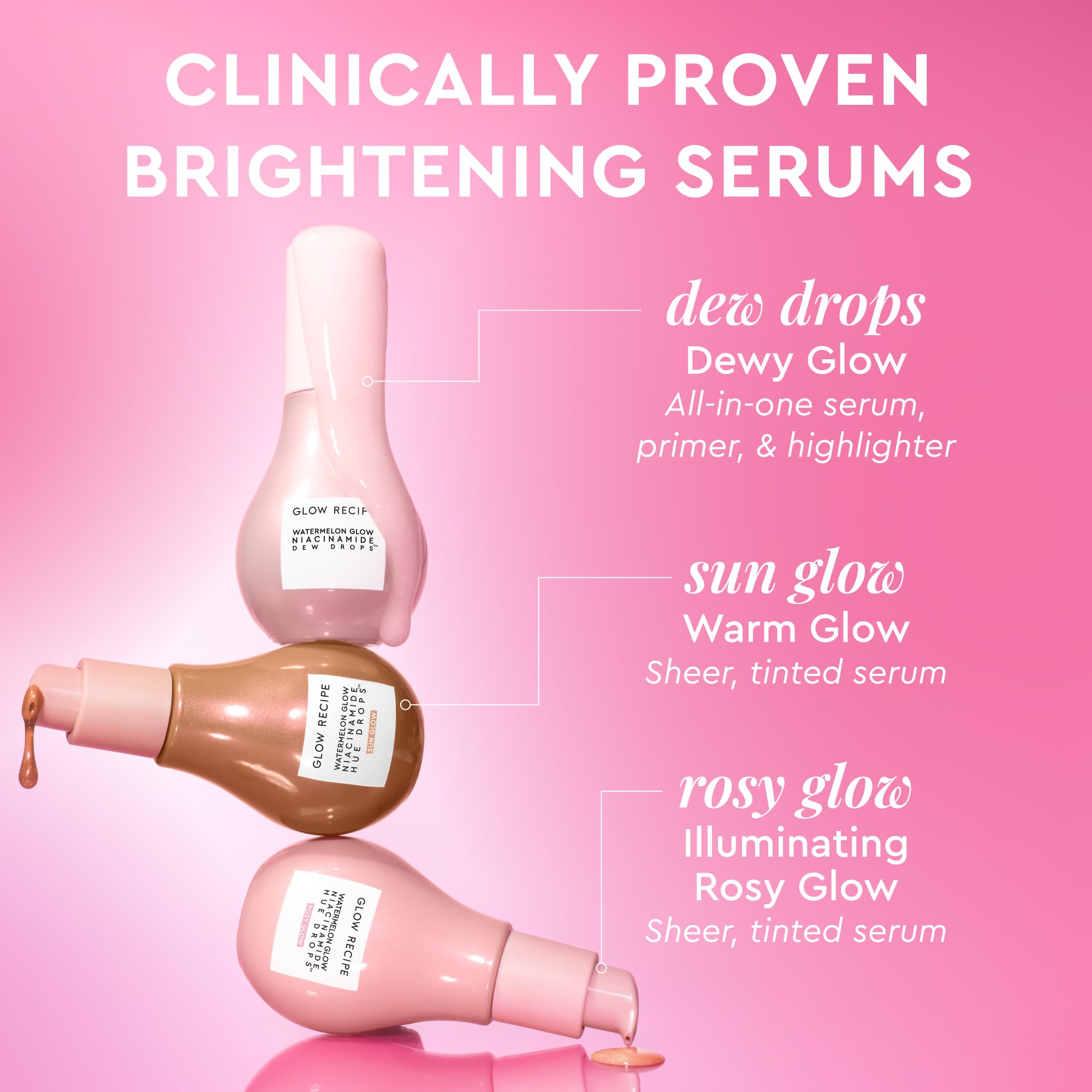 Glow Recipe Dew Drops free of parabens and sulfates for a light routine