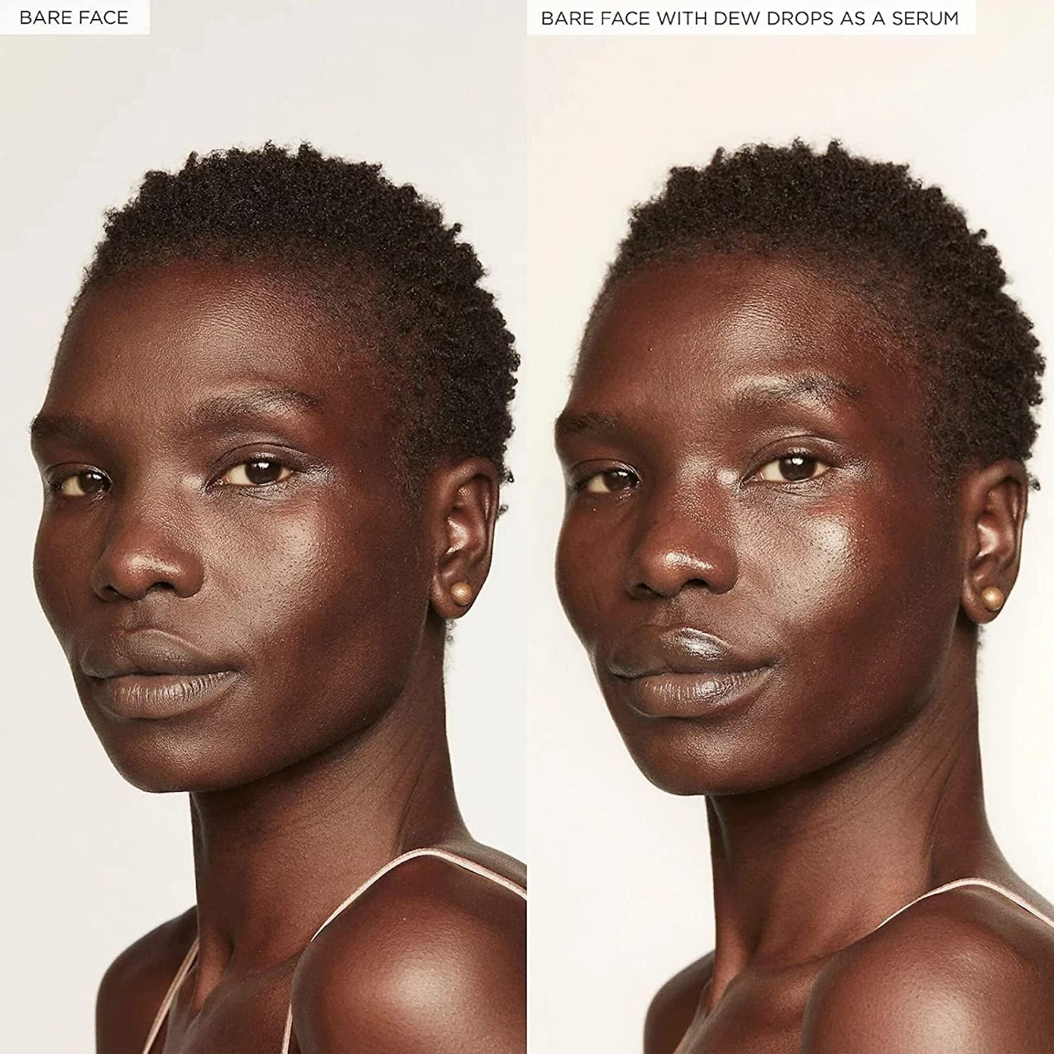 Glow Recipe Watermelon Niacinamide Dew Drops used as makeup primer or liquid highlighter