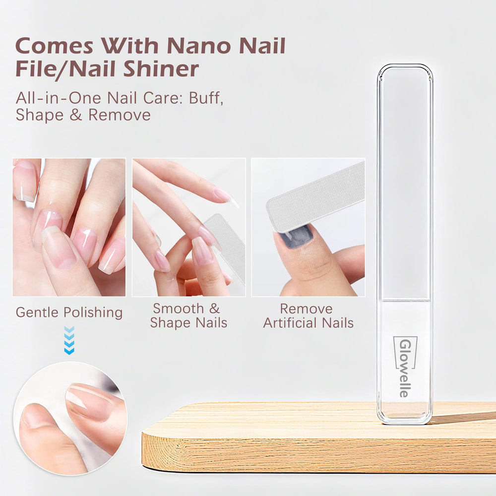 Glowelle all-in-one hand and foot tool targets dead skin on feet and hands.