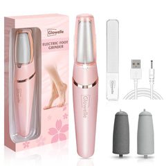 Glowelle foot callus remover with a powerful motor for fast at-home smoothing.