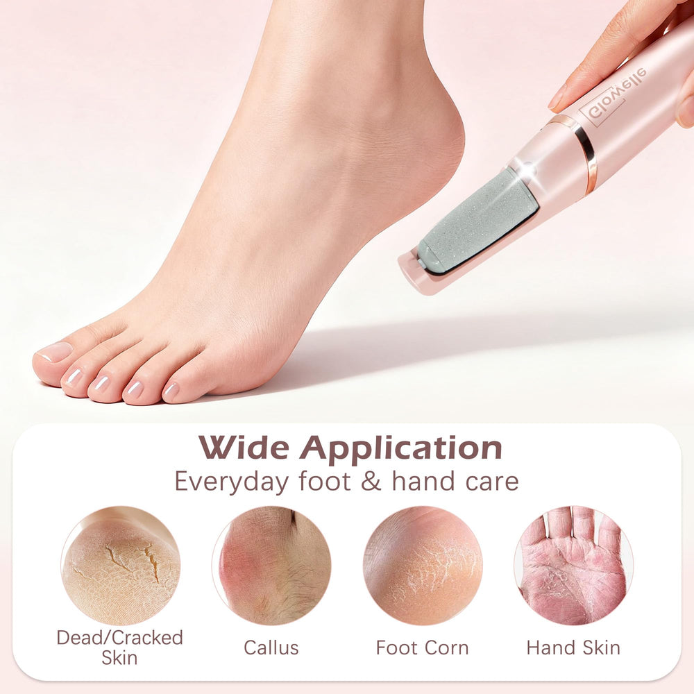 Glowelle nano nail shiner included for polishing nails and quick touch-ups.