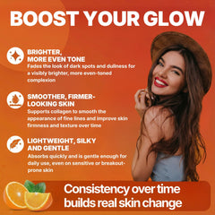 GlowMedik Vitamin C Serum with pump dispenser for easy, mess-free use.