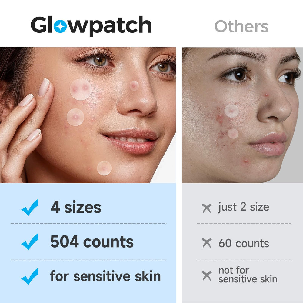 Glowpatch despegado-hoja-perforada: retirar parche sin doblar el borde.