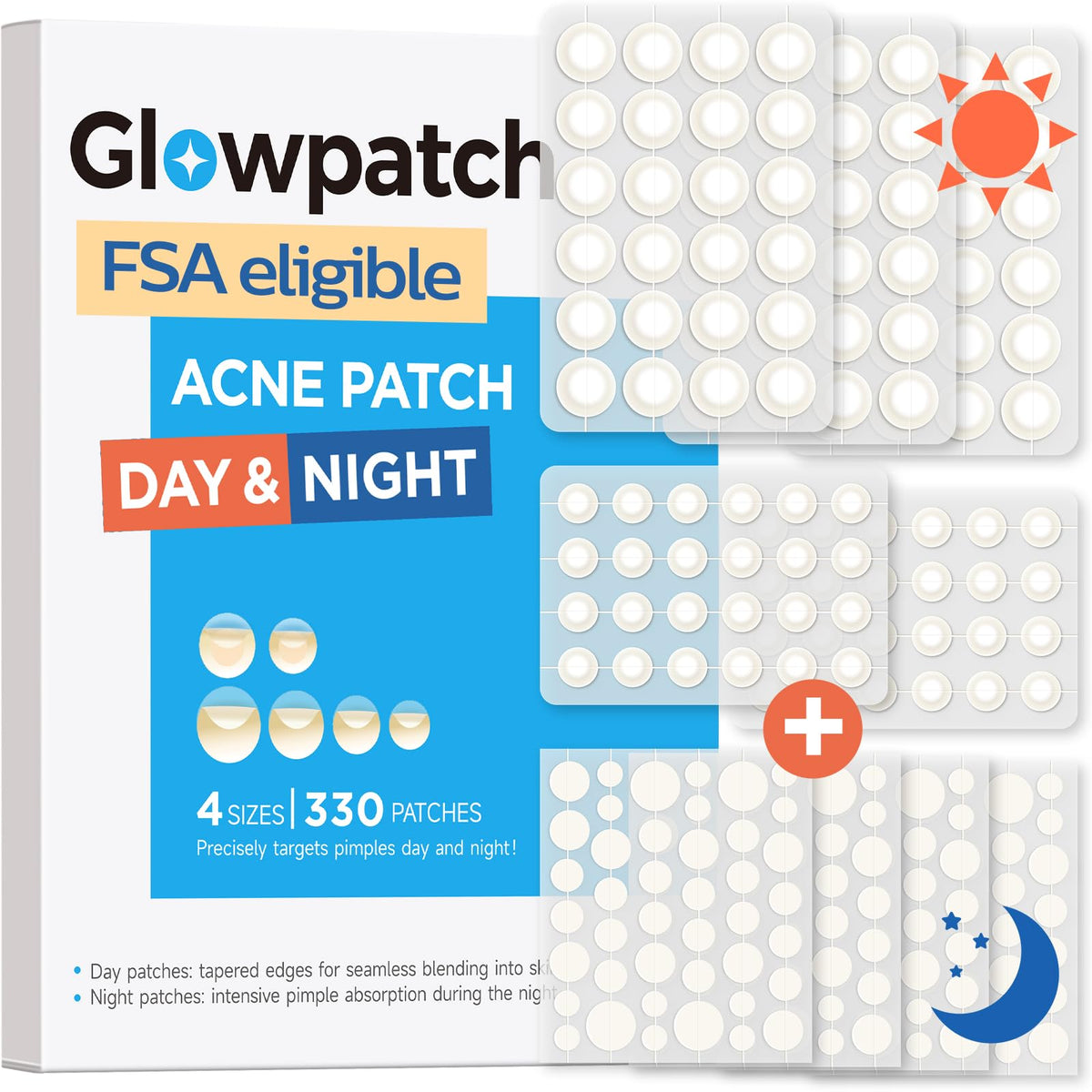 Glowpatch empaque día y noche para uso continuo.