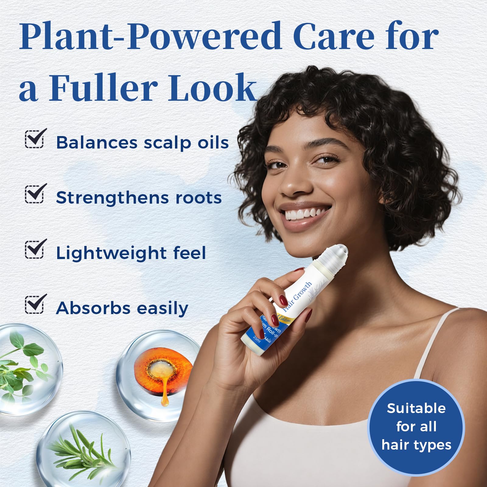 Gluvelessia rosemary blend cleanses the scalp with ginger and tea tree oils