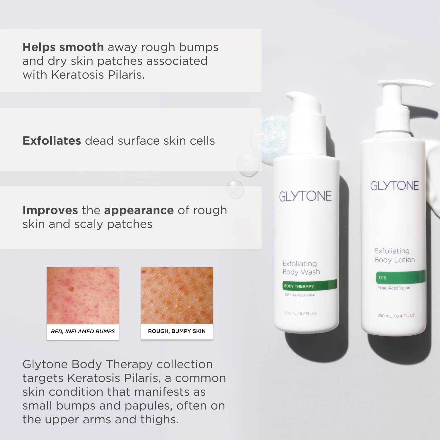 GLYTONE hidratación duradera para piel seca sin aceite.
