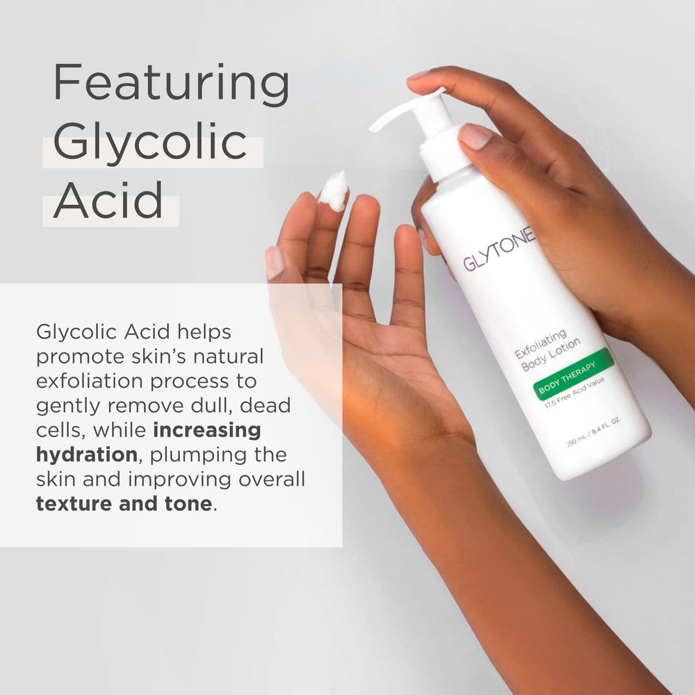 GLYTONE limpieza profunda en frasco, enfoque en piel sensible sin fragancia.