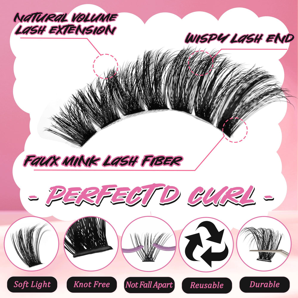 Gmagictobo lash-tweezers offer precision for accurate cluster placement.