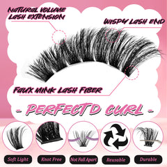 Gmagictobo lash-tweezers offer precision for accurate cluster placement.