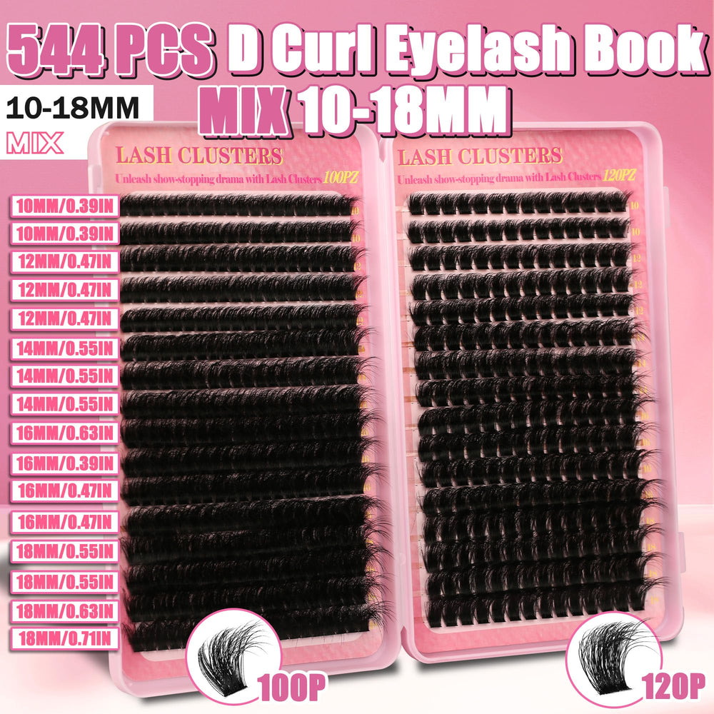 Mixed lengths from 10mm to 18mm for versatile looks