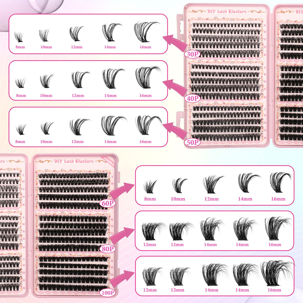 Gmagictobo varied-length lashes let you mix natural and dramatic looks.