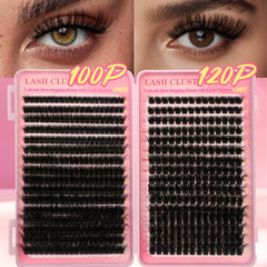 Close-up of Gmagictobo wispy lash clusters for natural volume