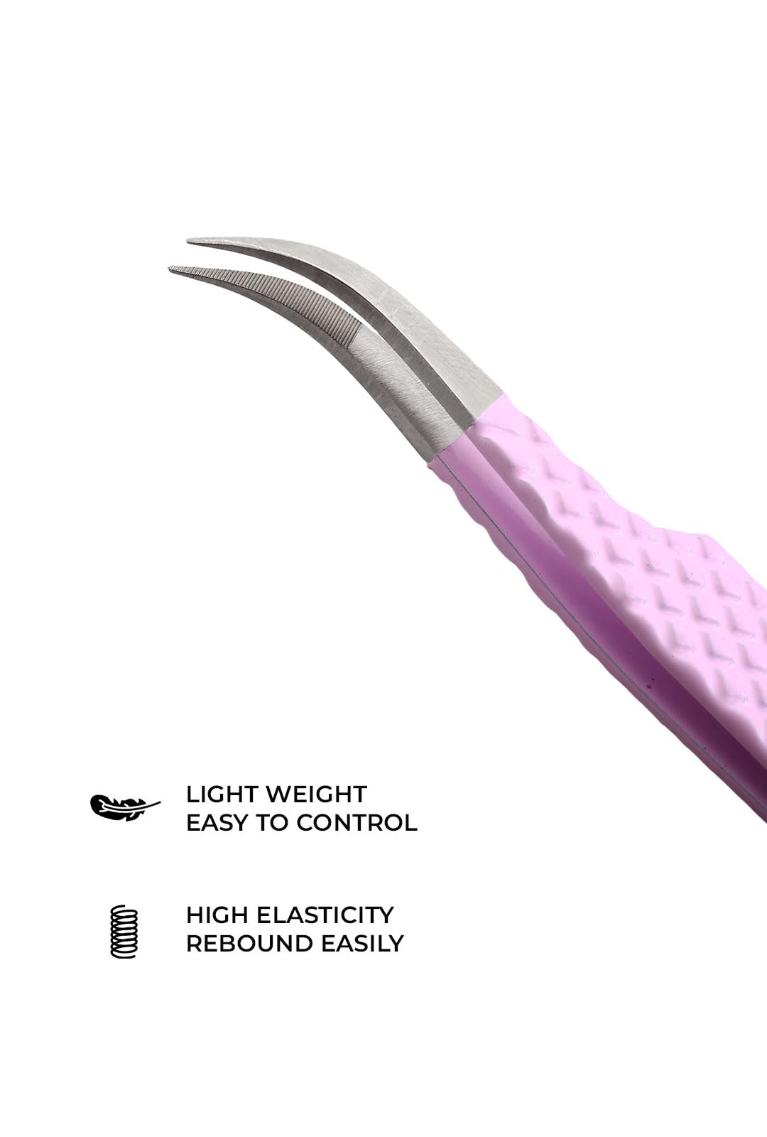 GMI Tweezers curved-tip lash isolation enables precise separation during applications.