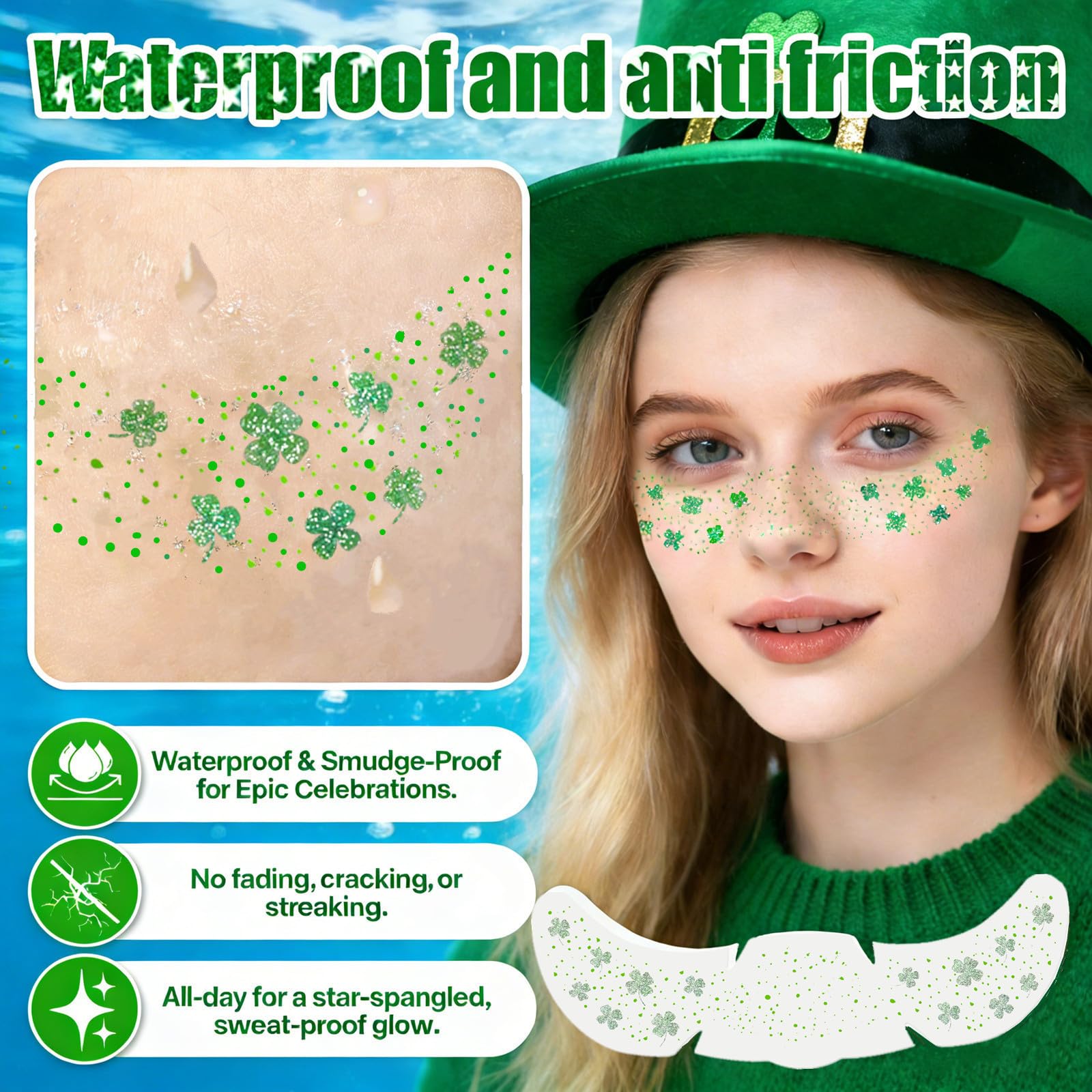 Go Ho easy-apply decals provide quick, mess-free glam.