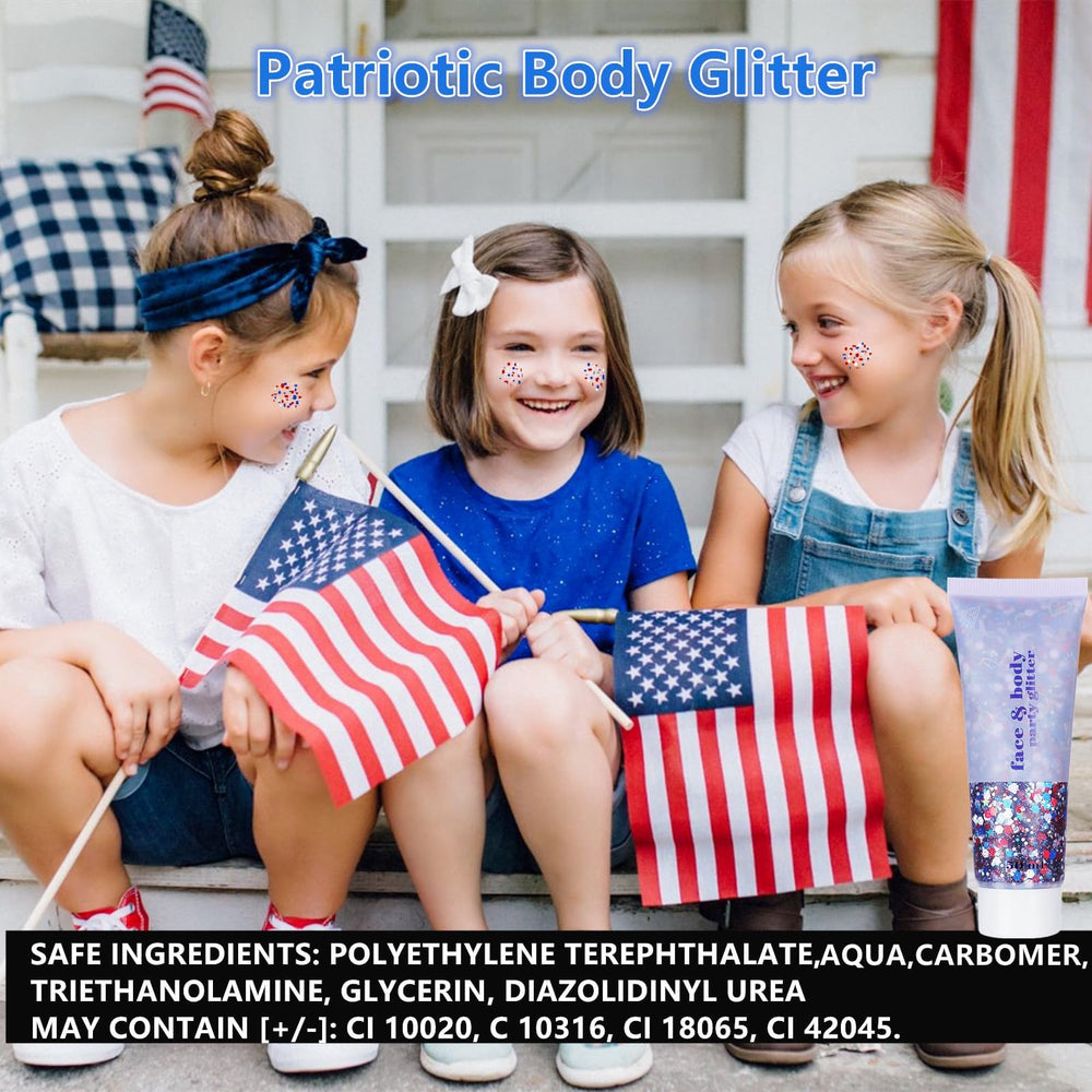 Go Ho hair glitter creates sparkling accents in braids or ponytails