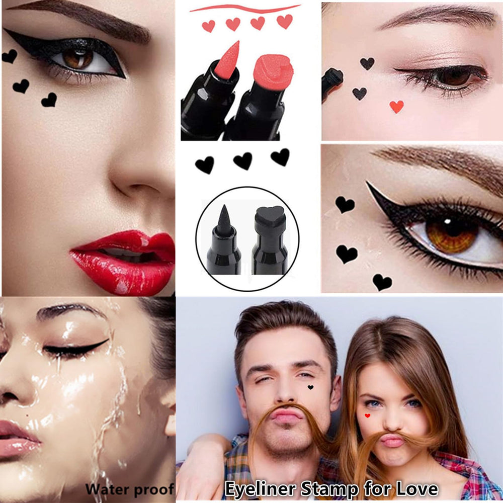 Go Ho red heart stamp for playful Valentine's makeup with vibrant color.