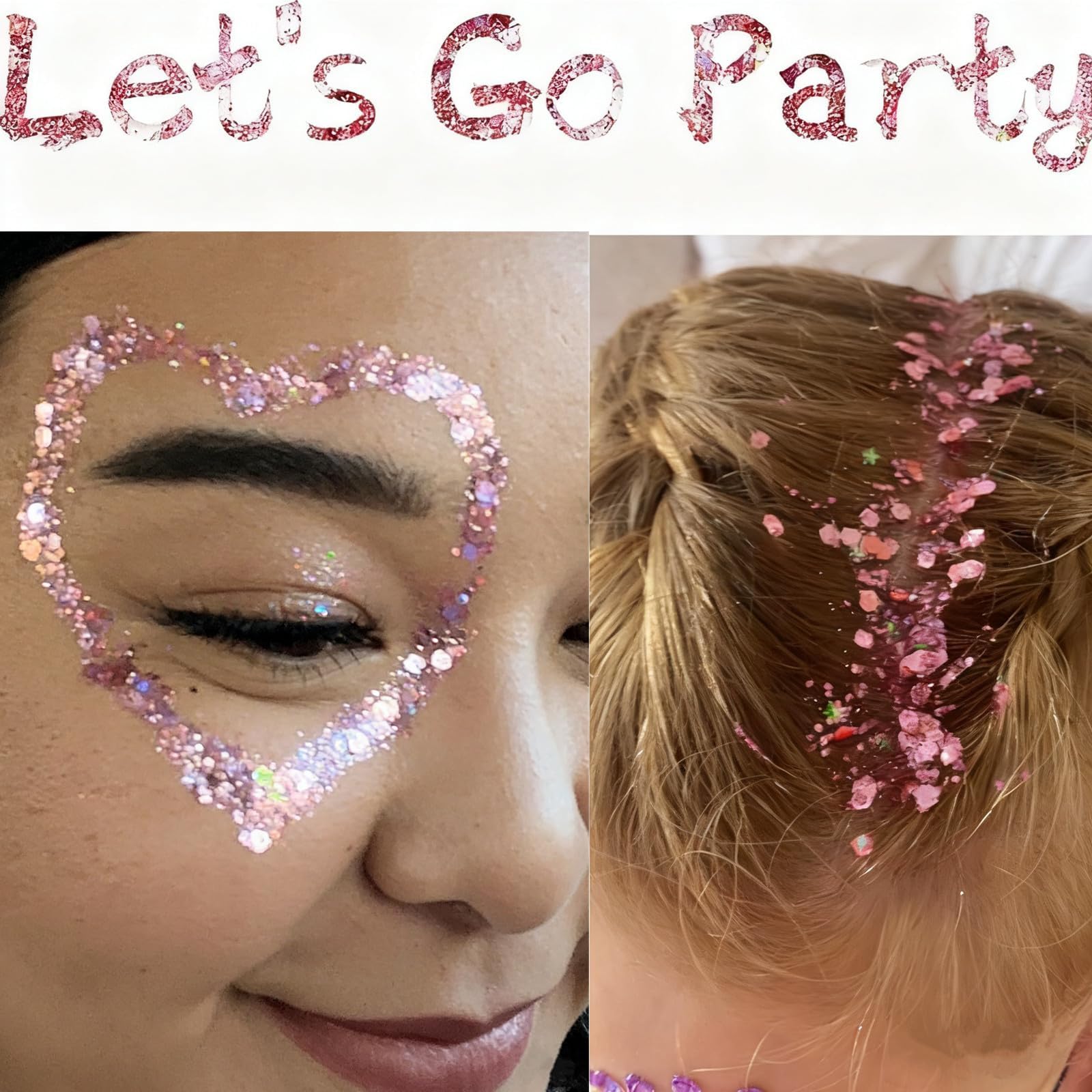 Go Ho holographic sequin mix adds dynamic sparkle with multi-size flakes.