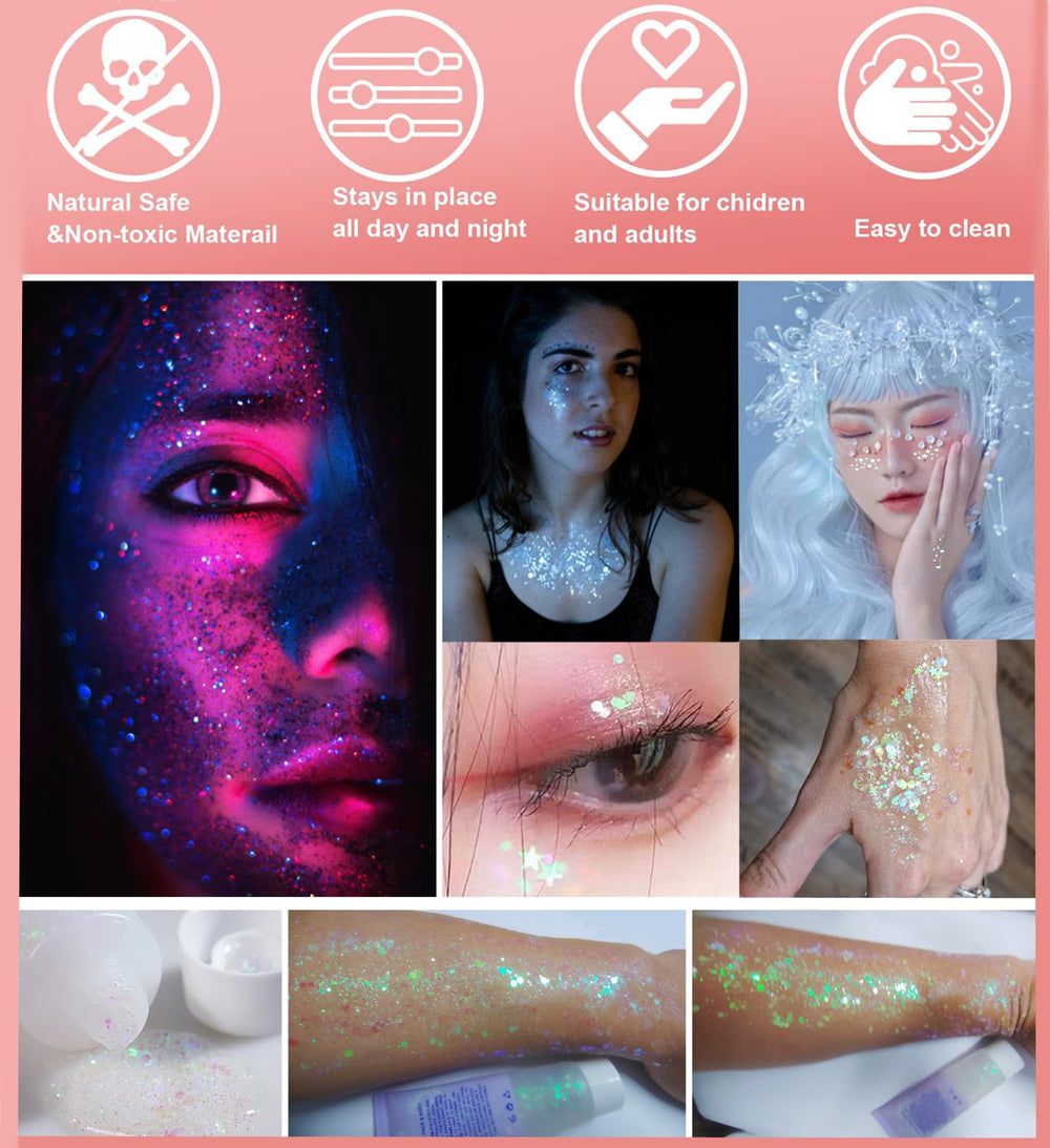 Go Ho Mermaid Sequin Glitters add vibrant color for cosplay.