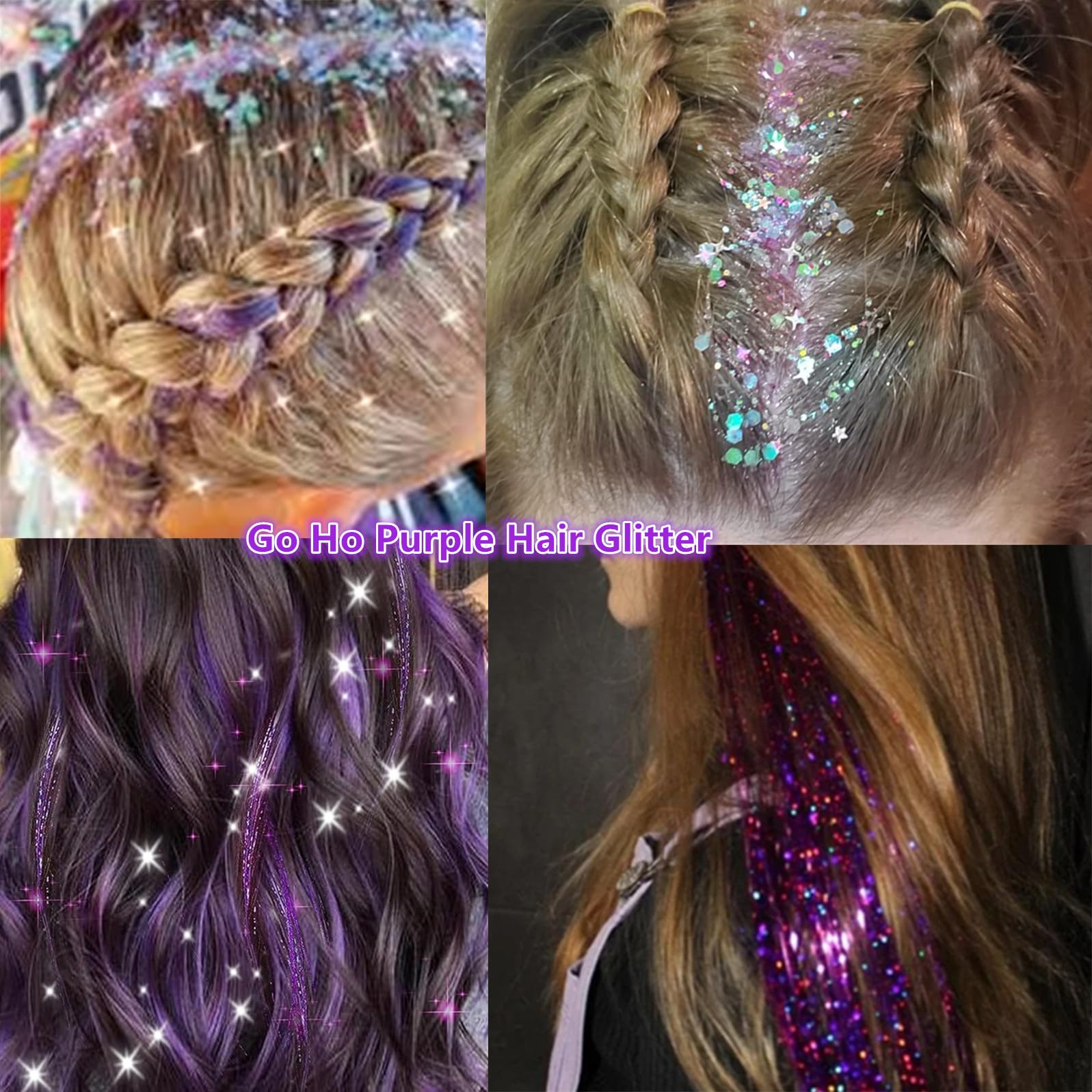 Go Ho rainbow-like glitter film shines on skin and clothing after drying