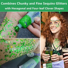 Go Ho Shamrock Glitter añade brillo a la piel con intensidad