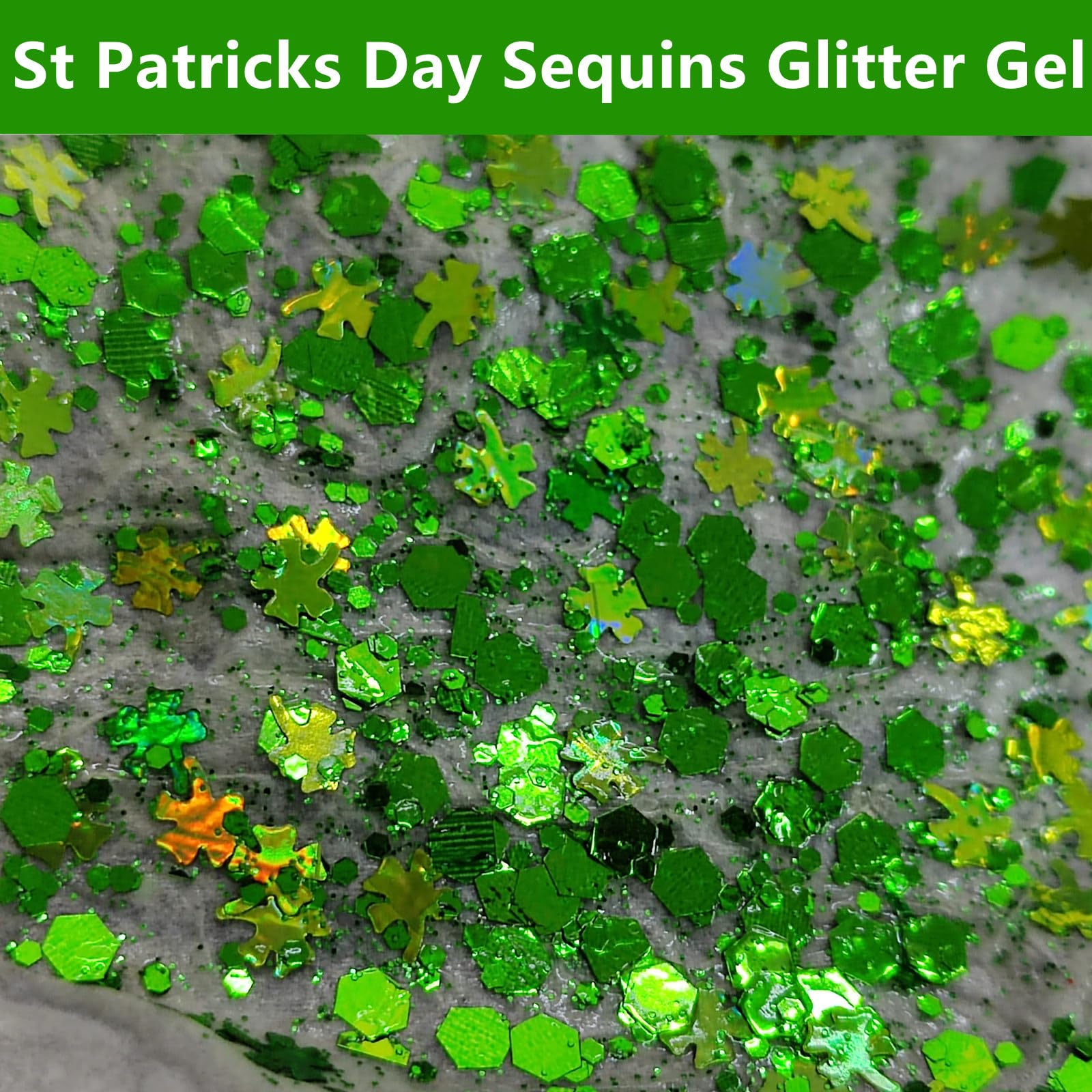Go Ho Shamrock Glitter perfecto para festivales y fiestas