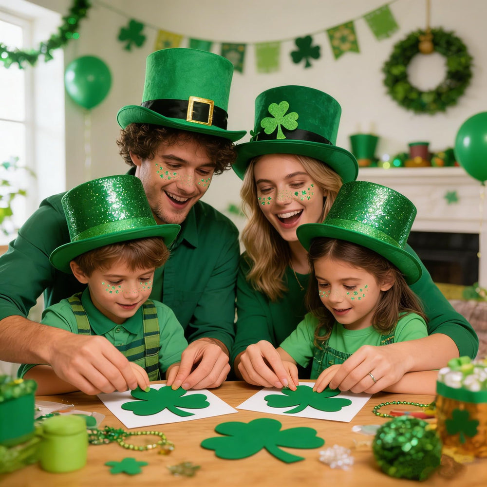Go Ho St. Patrick's Day accessories enhance outfits for spring celebrations.