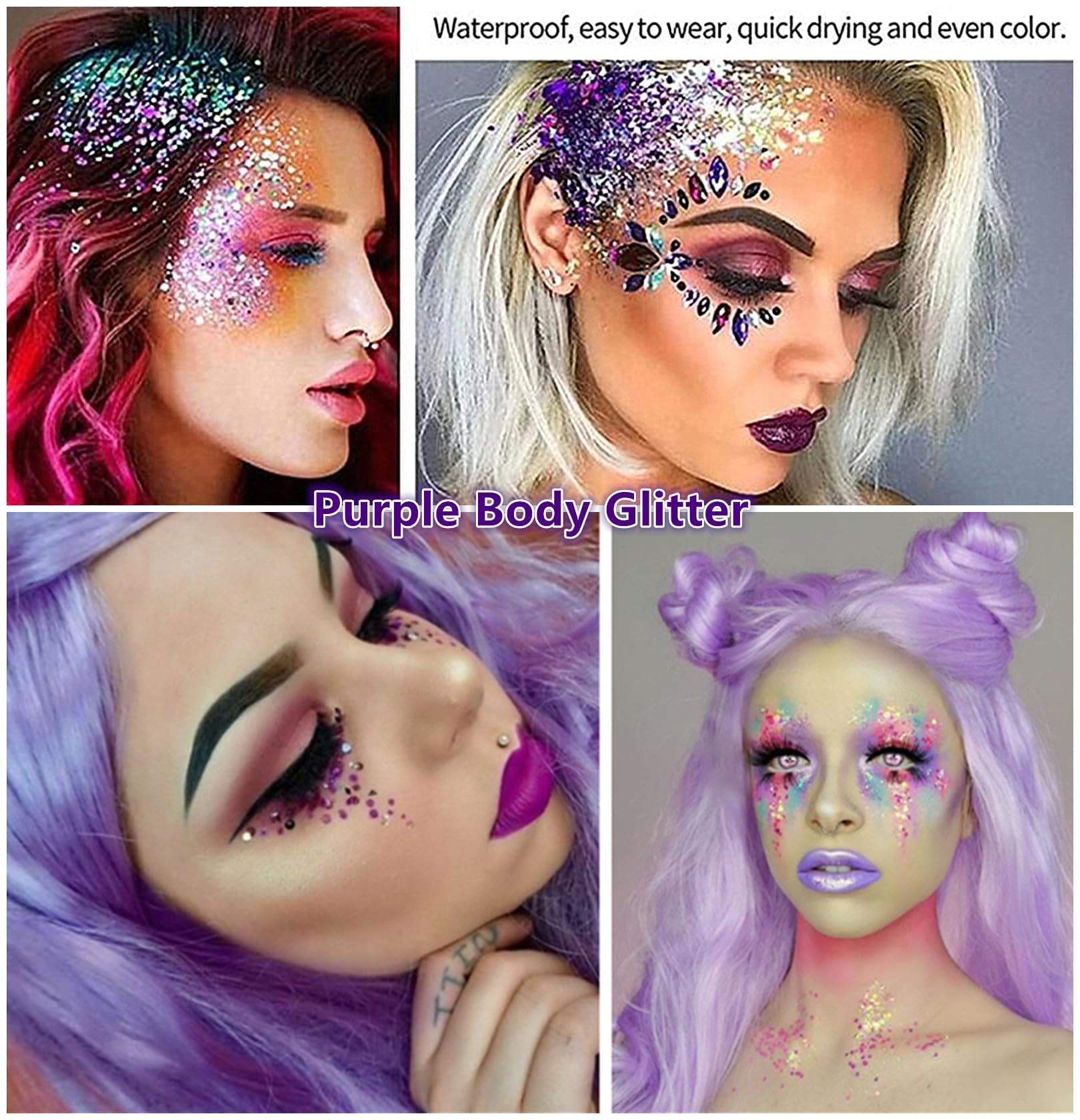 Go Ho vegan and cruelty-free glitter gel suitable for sensitive skin