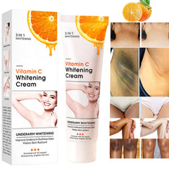 Go Ho Vitamin C Skin Whitening Cream for face and body promotes even tone