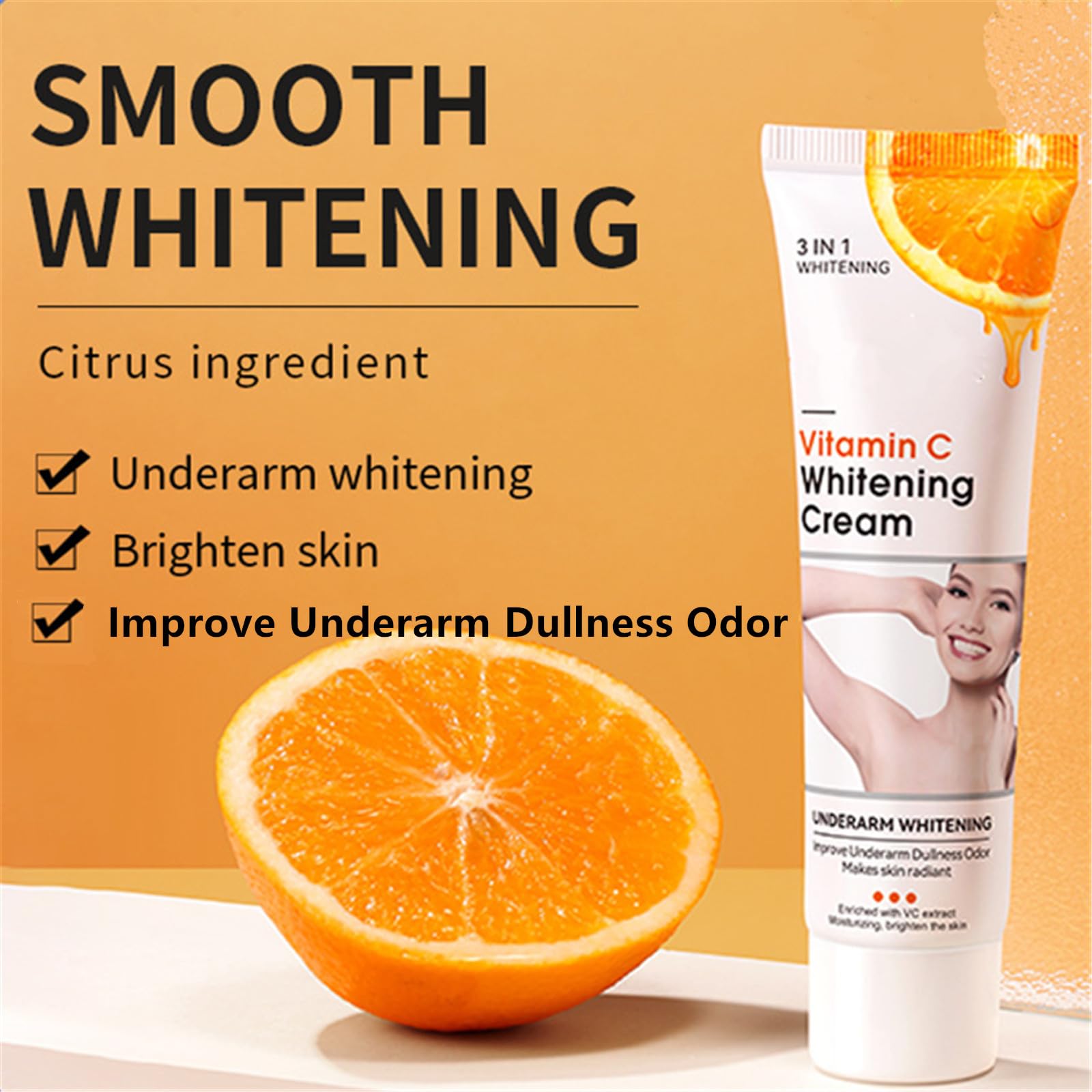 Go Ho underarm lightening cream helps brighten and smooth underarms