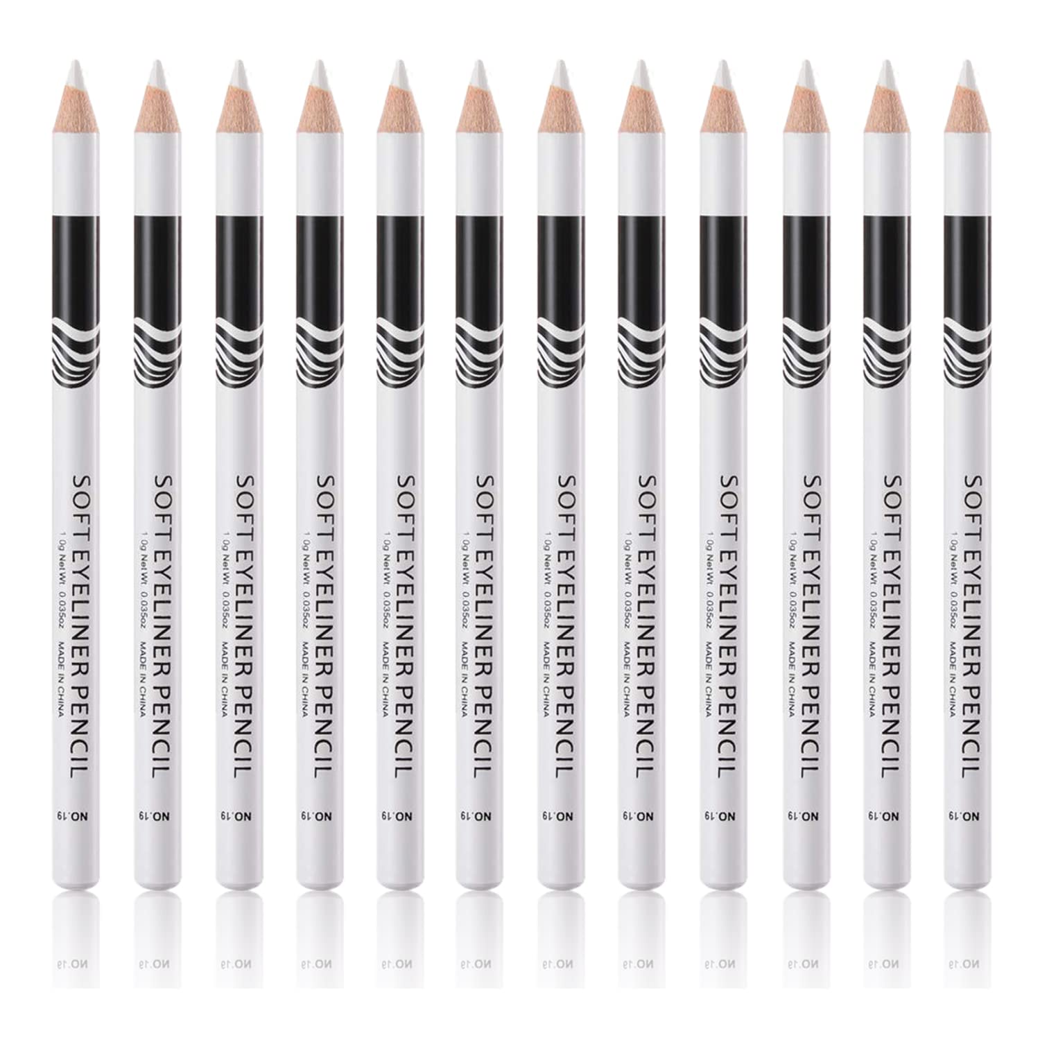 Go Ho white eyebrow eyeliner pencils set for precise brows and brightening highlight.