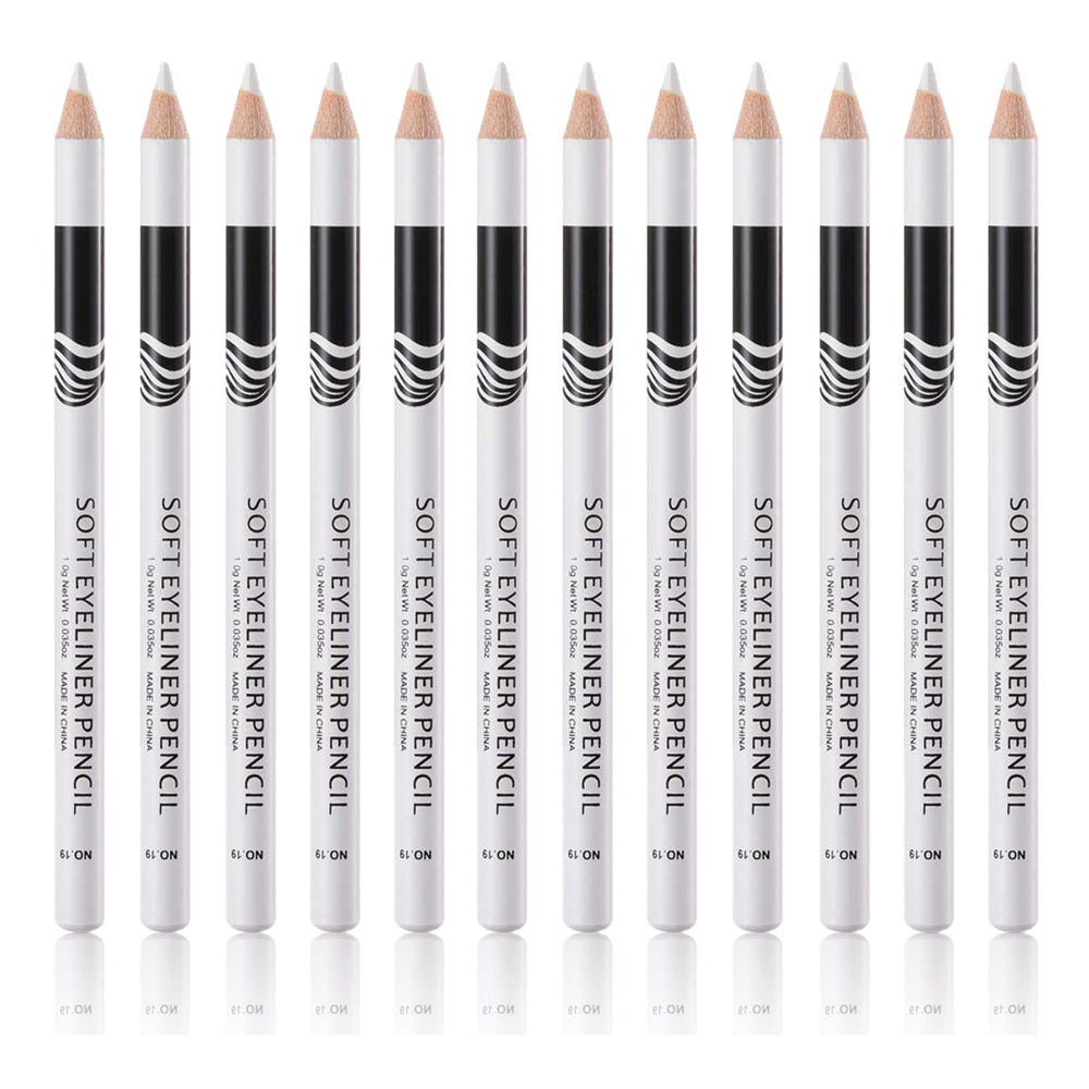Go Ho white eyebrow eyeliner pencils set for precise brows and brightening highlight.