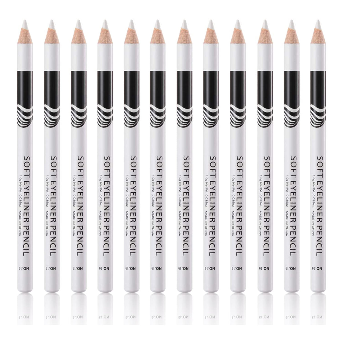 Go Ho white eyebrow eyeliner pencils set for precise brows and brightening highlight.