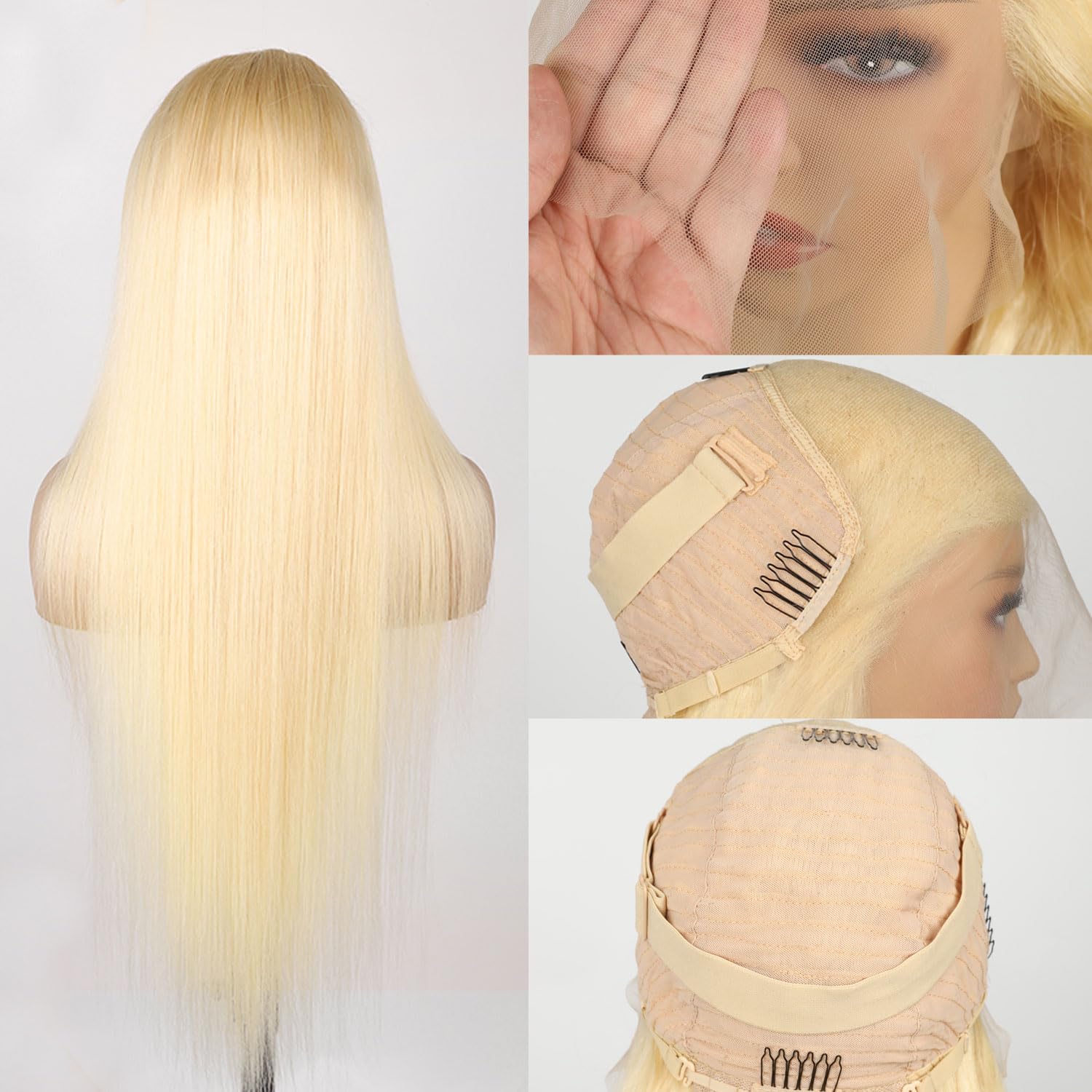 Goalroya 613 lace-front wig close-up lace blends with skin tone.